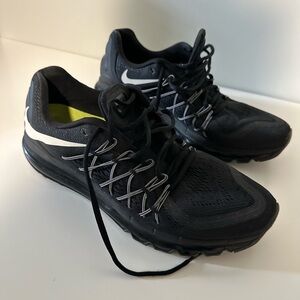 Nike Air Max 2015 'Black White' Backwards Swoosh Size 12.5 Used